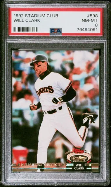 1992 Stadium Club Will Clark #598 card image