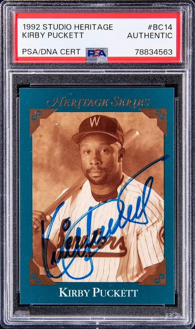 1992 Studio Heritage Kirby Puckett #BC-14 card image