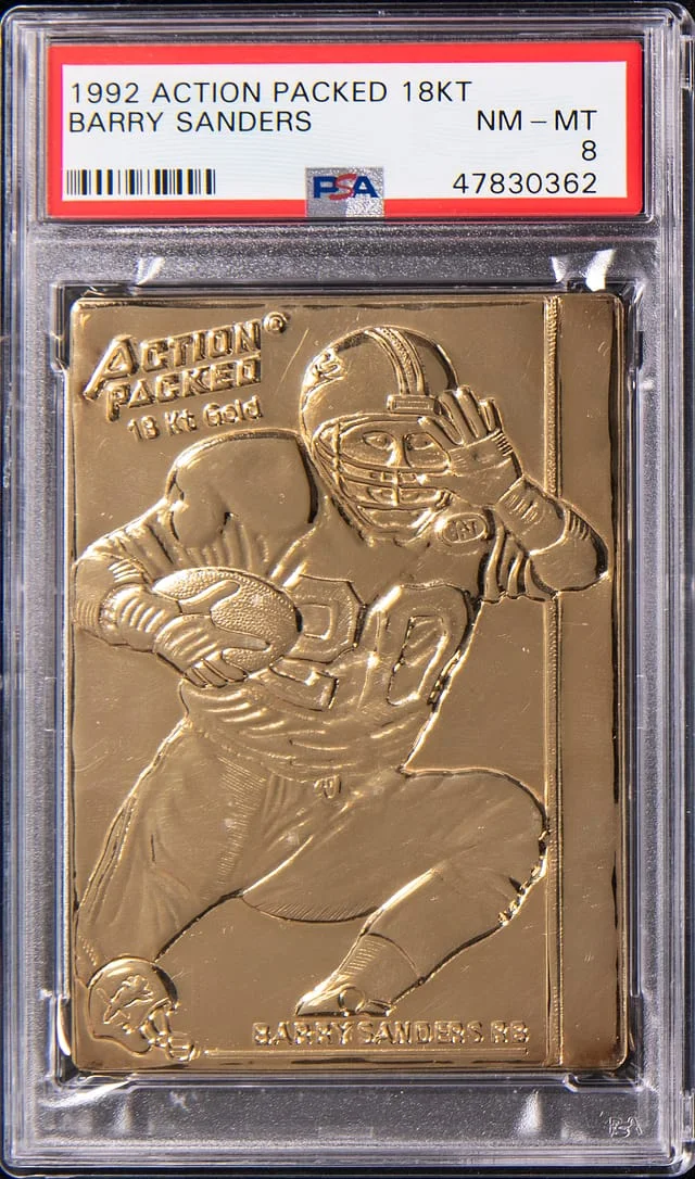 1992 Tiffany & Co./Action Packed Gold Barry Sanders - With Original Box #18KT card image