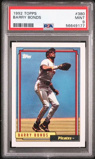 1992 Topps Barry Bonds #380 card image