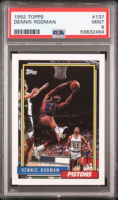 1992 Topps Dennis Rodman #137 card image