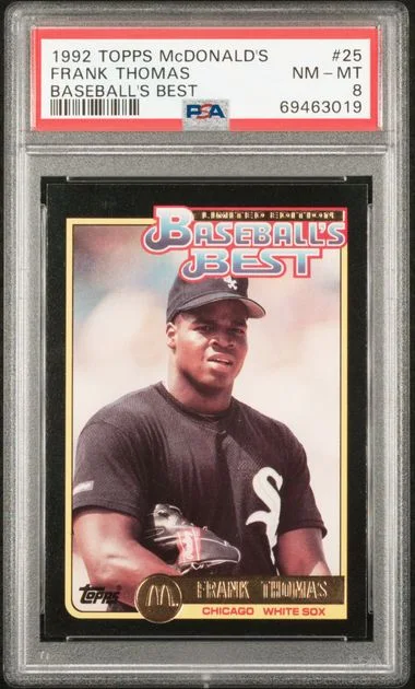 1992 Topps Frank Thomas McDonald's Baseball's Best #25 card image