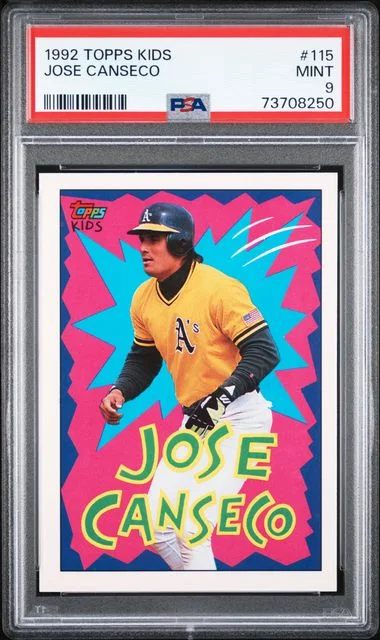 1992 Topps Jose Canseco Kids #115 card image