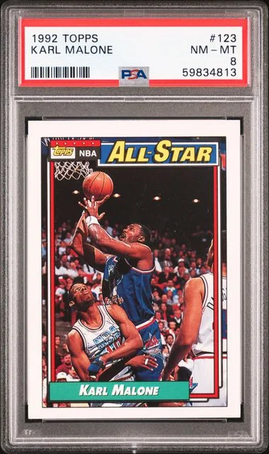 1992 Topps Karl Malone #123 card image