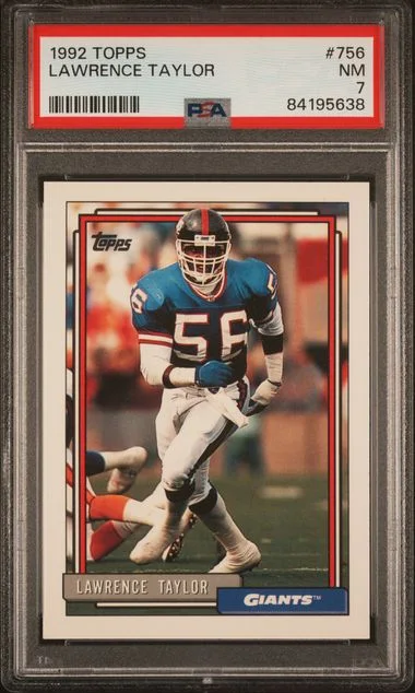 1992 Topps Lawrence Taylor #756 card image