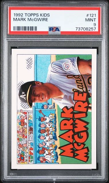 1992 Topps Mark Mcgwire Kids #121 card image