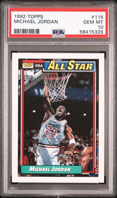 1992 Topps Michael Jordan Gold #115 card image