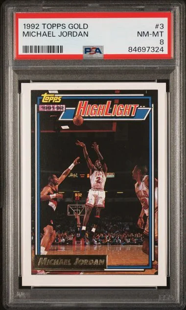 1992 Topps Michael Jordan Gold #3 card image