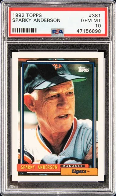 1992 Topps Sparky Anderson #381 card image