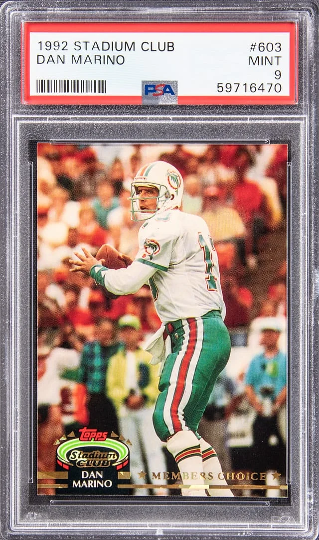 1992 Topps Stadium Club Dan Marino #603 card image