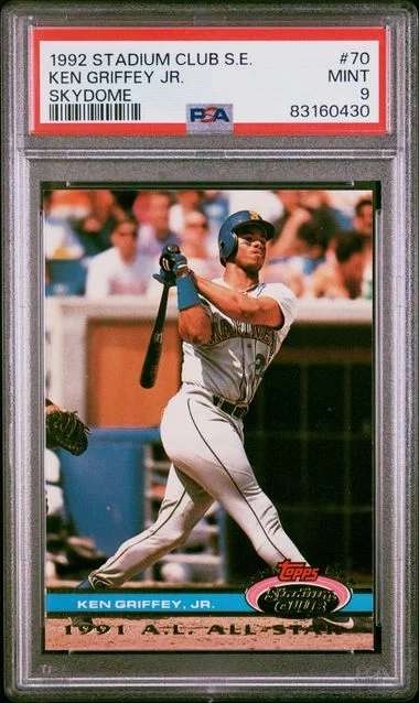1992 Topps Stadium Club Ken Griffey Jr. S.E. Skydome #70 card image