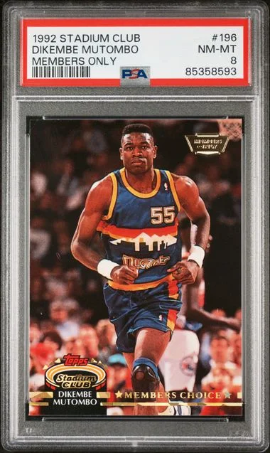 1992 Topps Stadium Club Members Only Dikembe Mutombo #196 card image