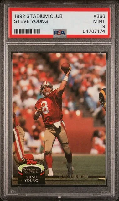 1992 Topps Stadium Club Steve Young #366 card image