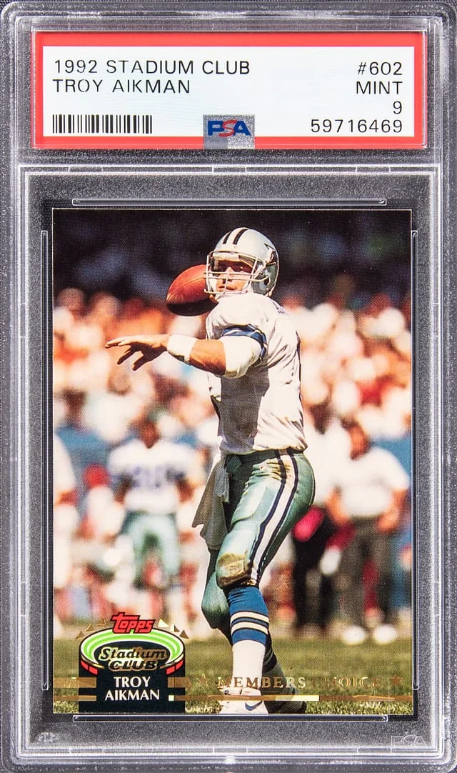 1992 Topps Stadium Club Troy Aikman #602 card image