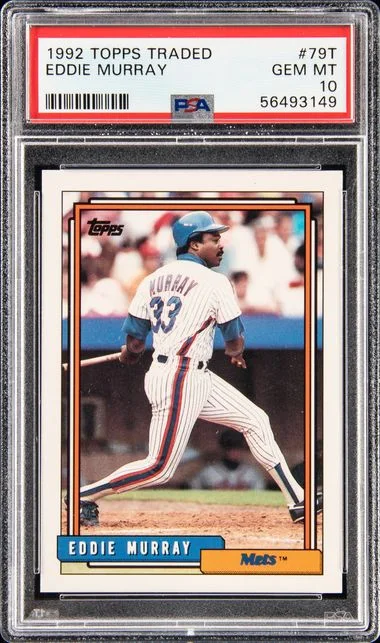 1992 Topps Traded Eddie Murray #79T card image