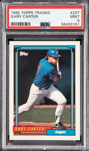 1992 Topps Traded Gary Carter #22T card image