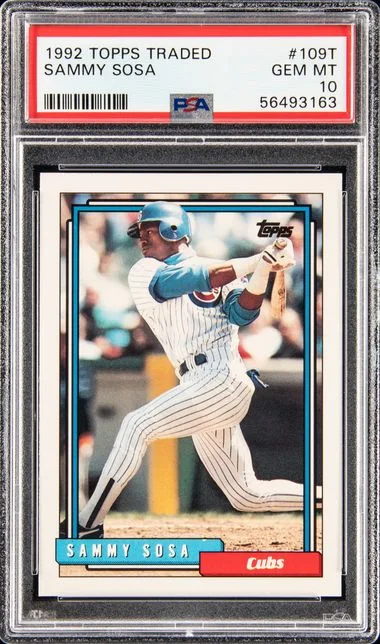 1992 Topps Traded Sammy Sosa #109T card image