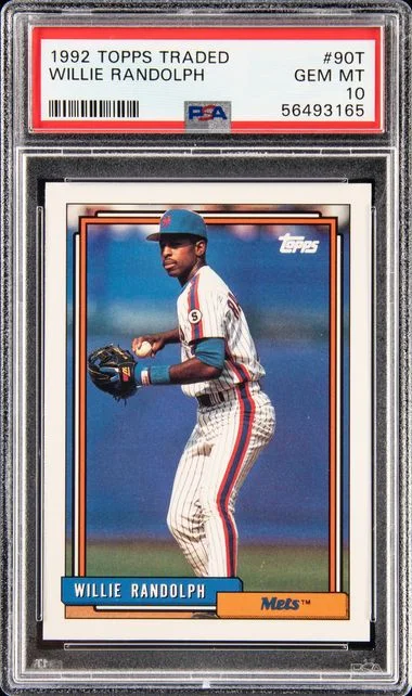 1992 Topps Traded Willie Randolph #90T card image