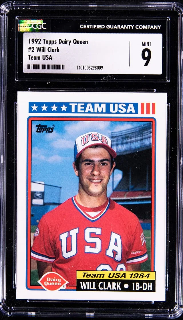 1992 Topps Will Clark Dairy Queen Team USA #2 card image