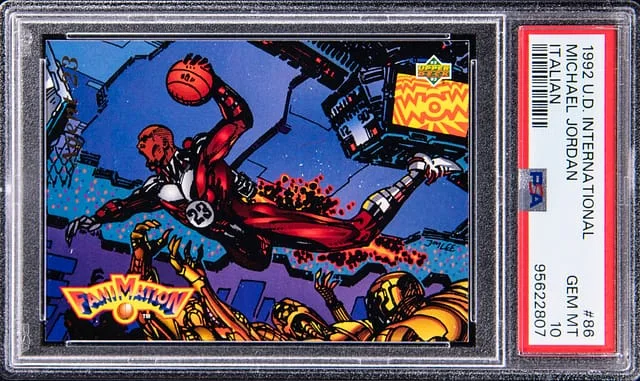 1992 U.D. International Italian Michael Jordan #86 card image