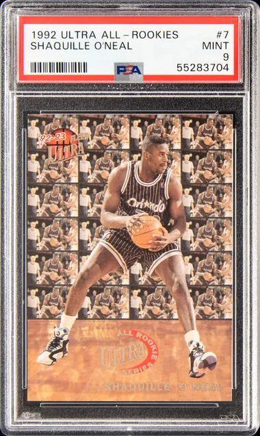 1992 Ultra Shaquille O'Neal All-Rookies #7 card image