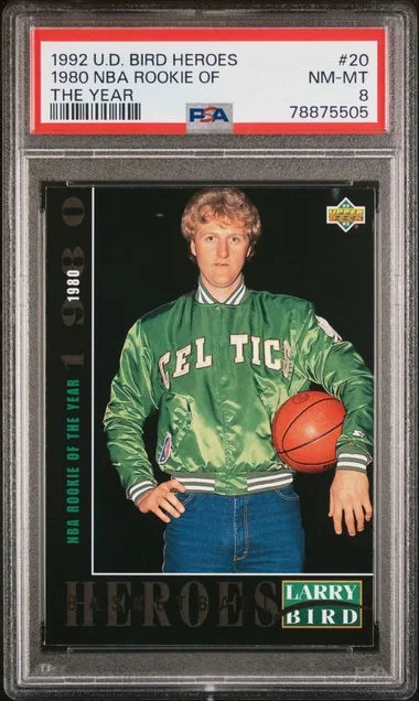 1992 Upper Deck 1980 NBA Of The Year Larry Bird Heroes #20 card image