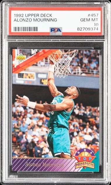 1992 Upper Deck Alonzo Mourning #457 card image