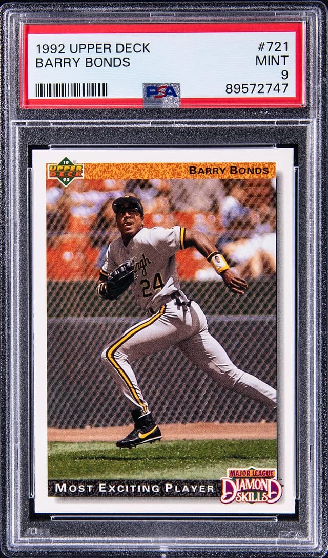 1992 Upper Deck Barry Bonds #721 card image