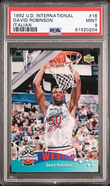 1992 Upper Deck David Robinson International Italian #16 card image