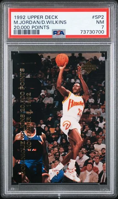 1992 Upper Deck Dominique Wilkins/Michael Jordan #SP2 card image