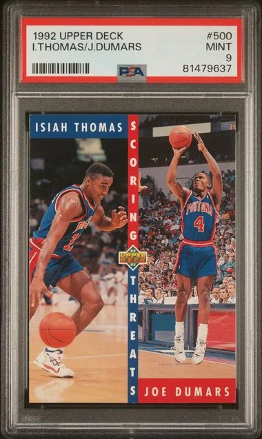 1992 Upper Deck Isiah Thomas/Joe Dumars #500 card image