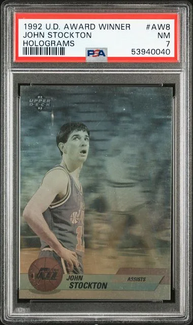 1992 Upper Deck John Stockton Award Winner Hologram #AW8 card image