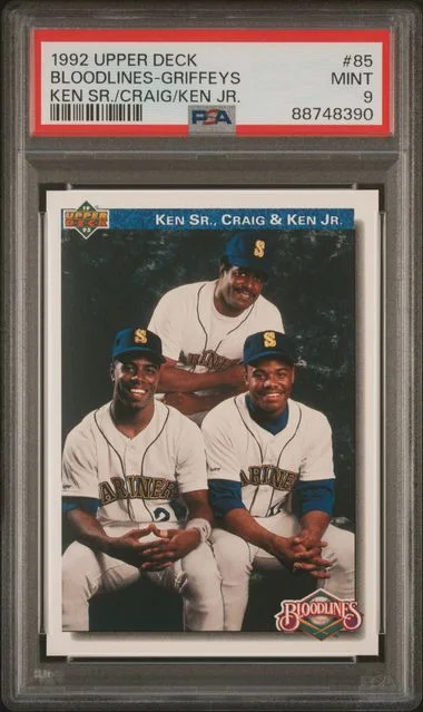 1992 Upper Deck Ken Sr./Craig/Ken Jr. Bloodlines-Griffeys #85 card image