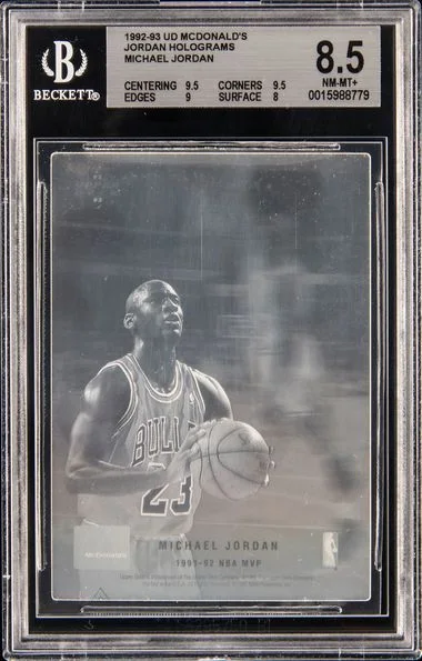 1992 Upper Deck Mcdonald's Hologram Michael Jordan #no-number card image