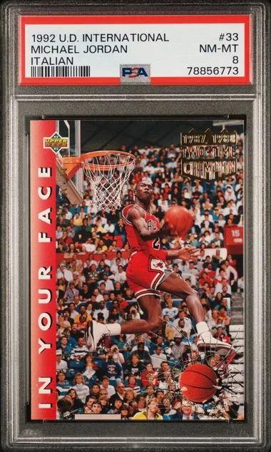 1992 Upper Deck Michael Jordan International Italian #33 card image