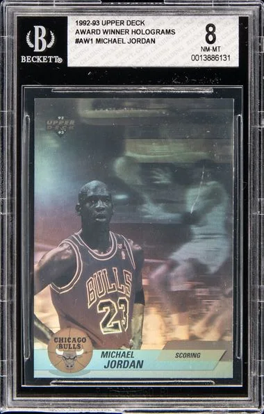 1992 Upper Deck Michael Jordan Award Winner Hologram #AW1 card image