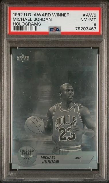 1992 Upper Deck Michael Jordan Award Winner Hologram #AW9 card image