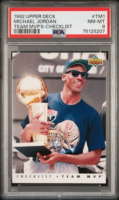 1992 Upper Deck Michael Jordan Team MVP's #TM1 card image