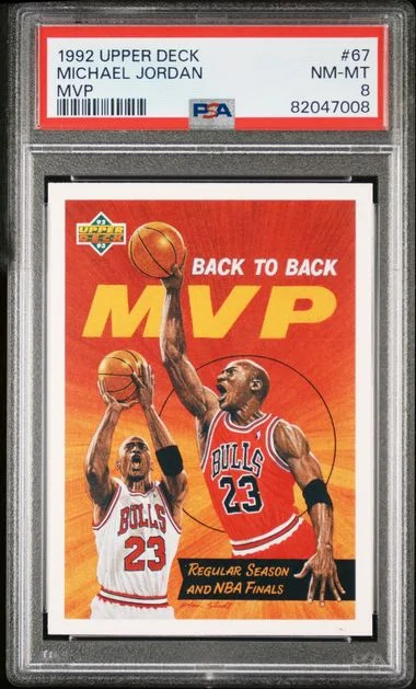 1992 Upper Deck MVP Michael Jordan #67 card image
