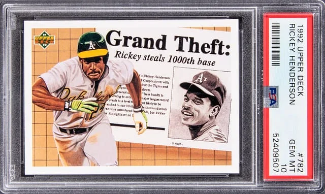 1992 Upper Deck Rickey Henderson #782 card image