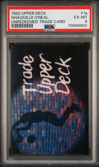 1992 Upper Deck Shaquille O'Neal Unredeemed Trade Card #1A card image