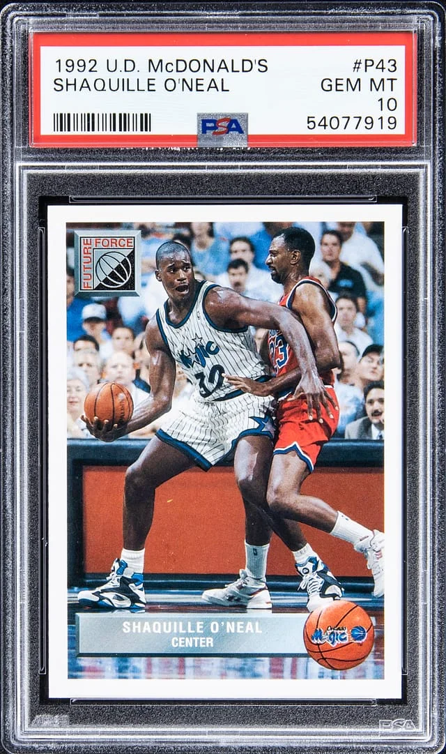 1992 Upper Deck Shaquille O'Neal McDonald's #P43 card image