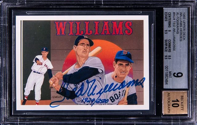 1992 Upper Deck Ted Williams Heroes #AU4 card image