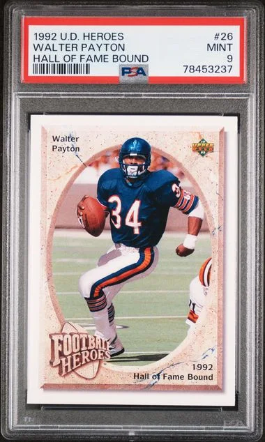 1992 Upper Deck Walter Payton Heroes Hall Of Fame Bound #26 card image
