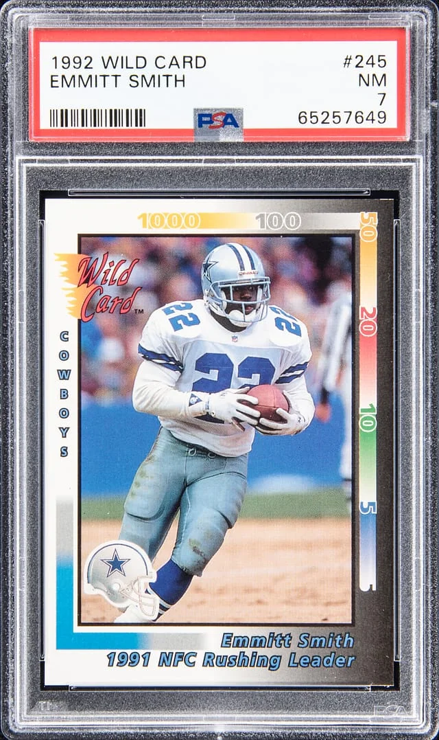 1992 Wild Card Emmitt Smith #245 card image