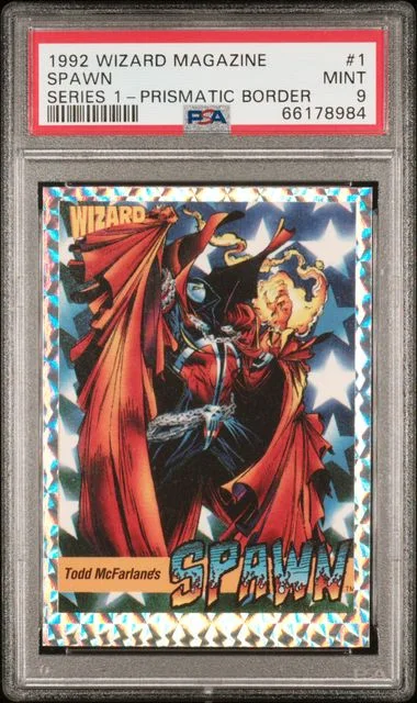 1992 Wizard Magazine Series 1 Prismatic Border Spawn #1 card image
