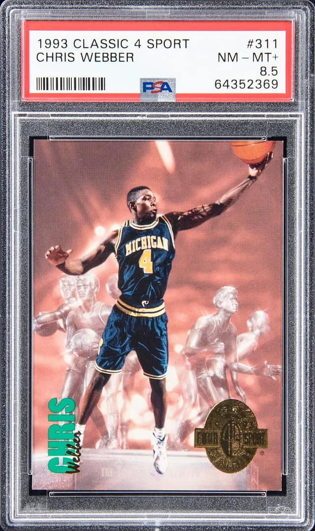 1993-94 Classic 4 Sport Chris Webber #311 card image