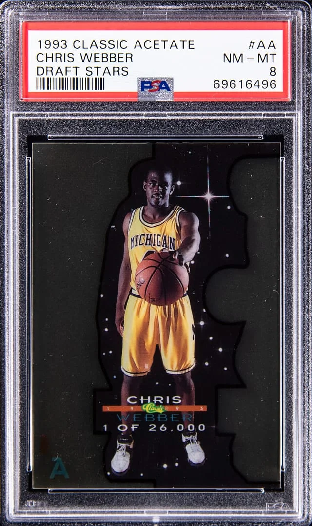 1993-94 Classic Acetate Draft Stars Chris Webber #AA card image