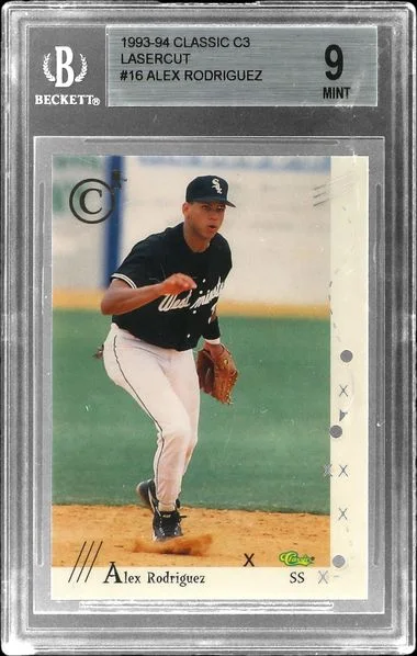1993-94 Classic C3 Lasercut Alex Rodriguez #16 card image