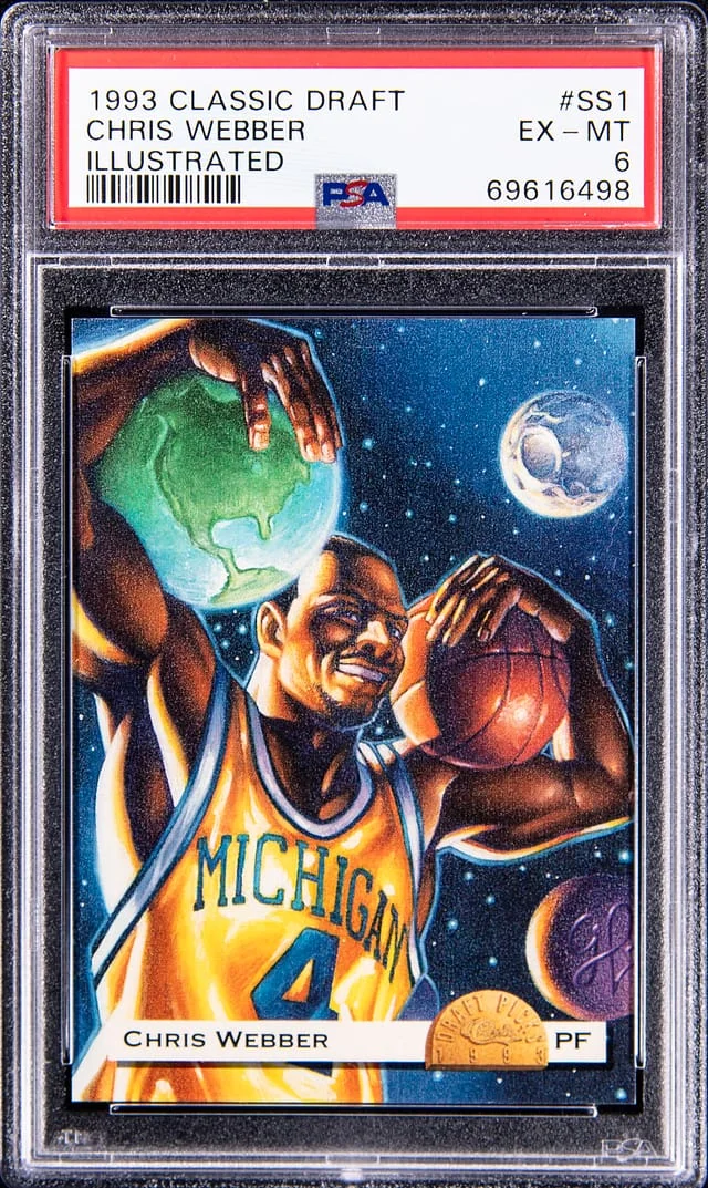 1993-94 Classic Draft Illustrated Chris Webber #SS1 card image